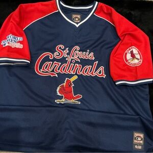 St. Louis Cardinals Cooperstown Collection 1982 World Series Baseball Jersey 3XL